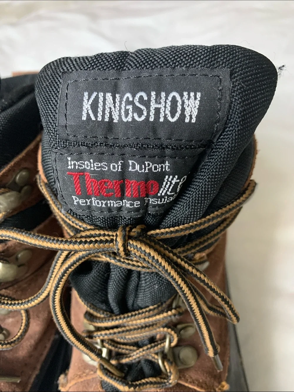 Kingshow Men's 8.5 Leather Thermolite Waterproof Construction Workwear Boots